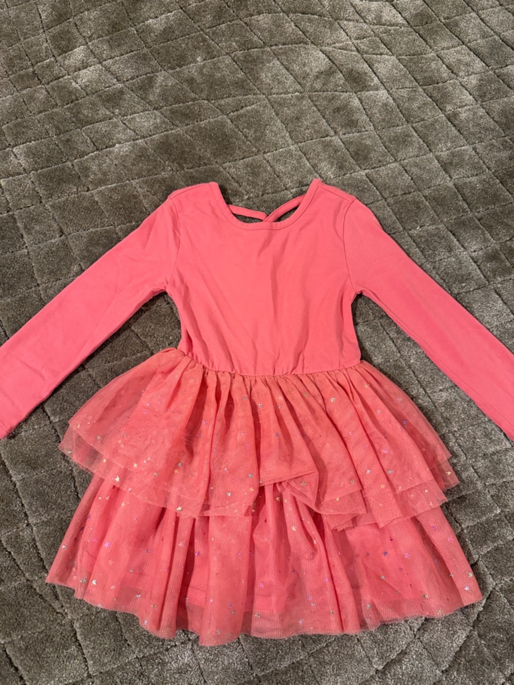 Tucker + Tate Coral Pink Layered Tulle Dance Dress
